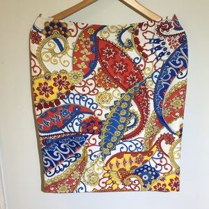 TALBOT’S  Skirt-Fun Paisley Print NWT Size 10P